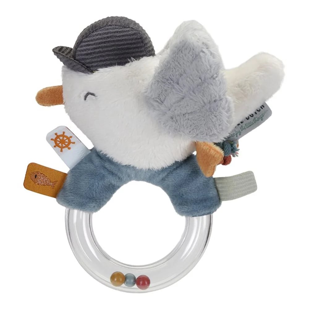 Little Dutch Ring Rattle Seagull