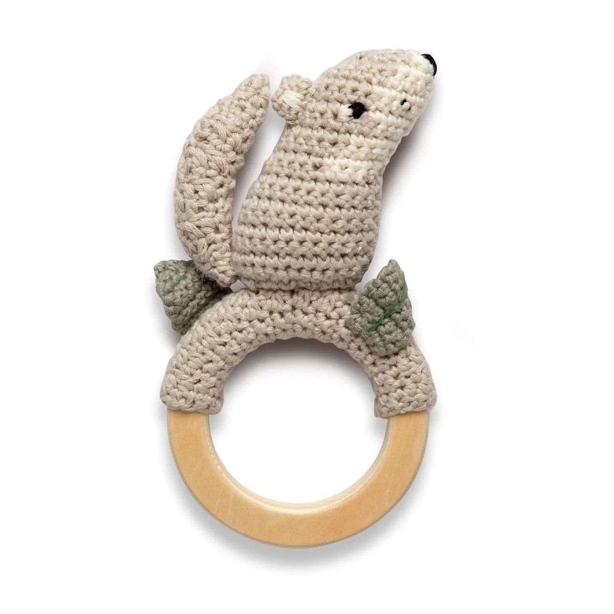 Sebra Crochet Rattle - Moon the Wolf